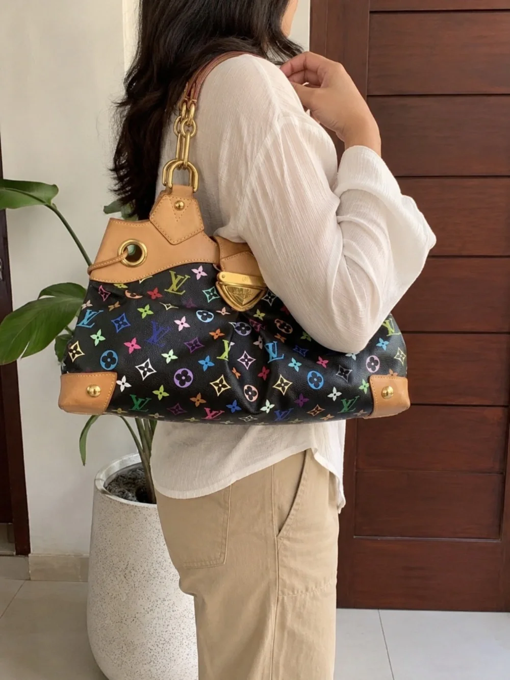 Louis Vuitton x Takashi Murakami Ursula Black multicolor
